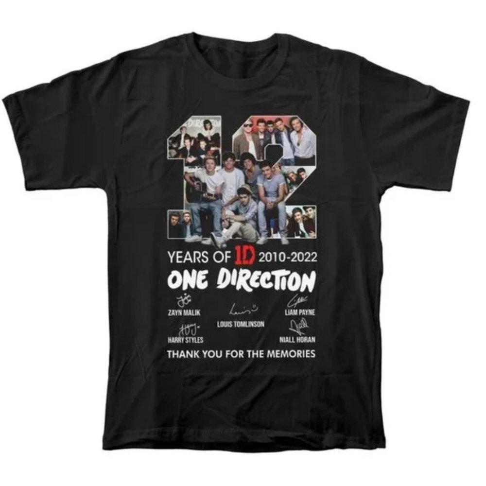 12 Years of 1D Signature Shirt, Heavy Metal Direction Unisex T-shirt